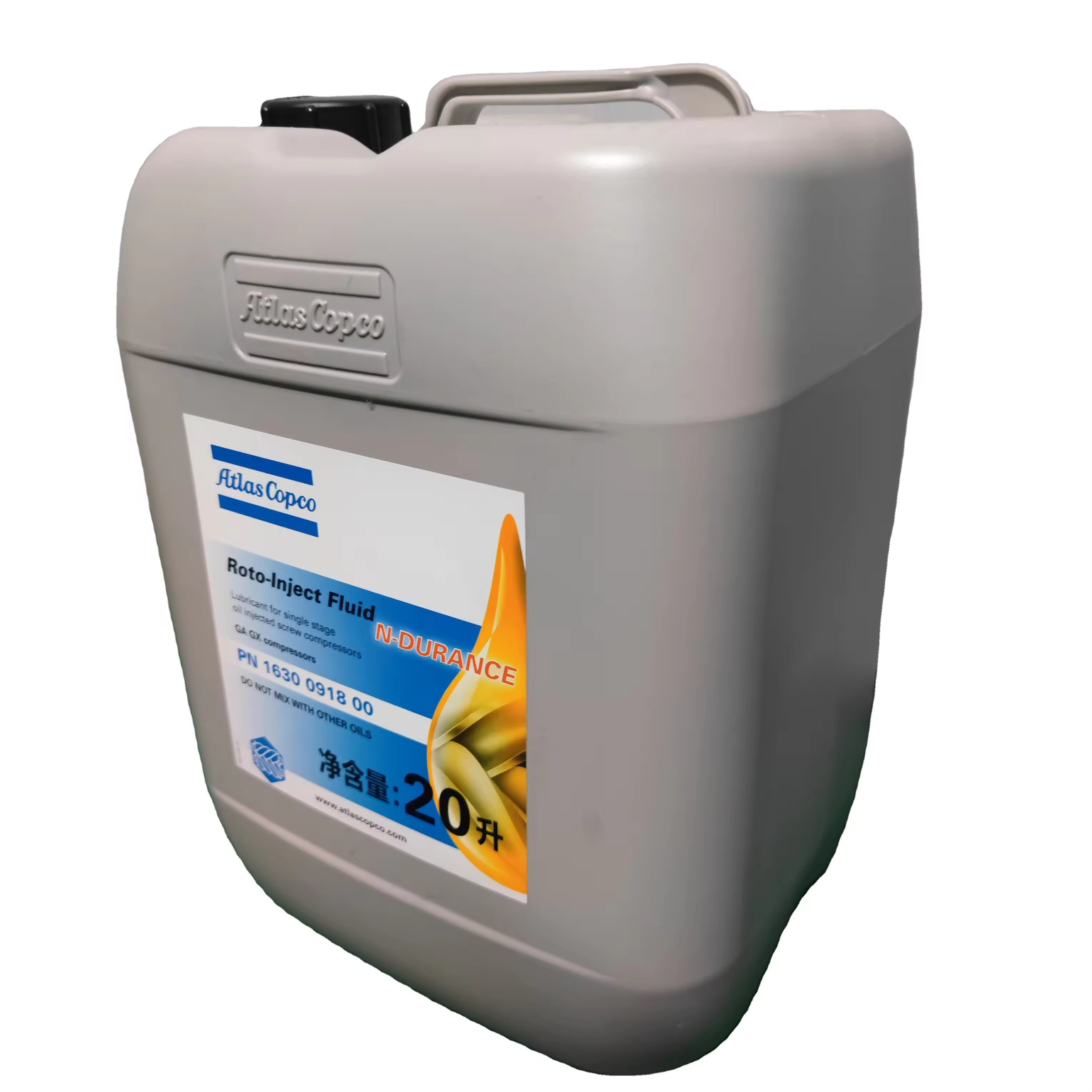 1630091800 Atlas Copco Lubricant for single stageoil injected screw compressors GA GX compressors