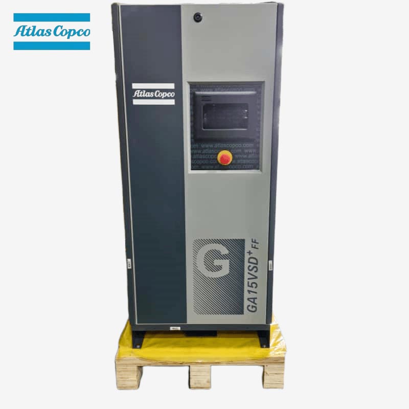 Atlas Copco GA15 VSD Plus FF 15kW 20HP Variable Speed Oil-injected Screw Air Compressor Integrated Dryer