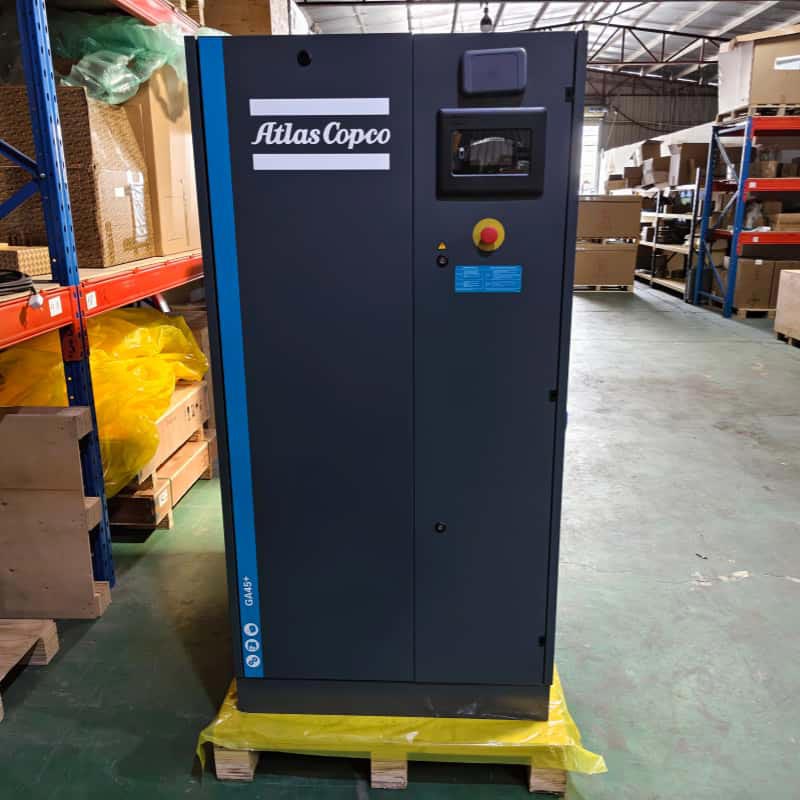 Atlas Copco Stationary Rotary Screw Air Compressors GA45+ Lubricated AC Power 380V/ 400V 45KW