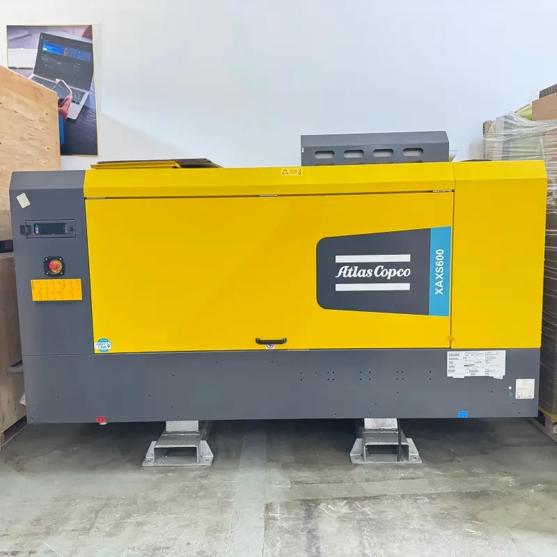 Atlas Copco XAXS600 Portable Diesel Screw Air Compressor Mining Drilling Genuine